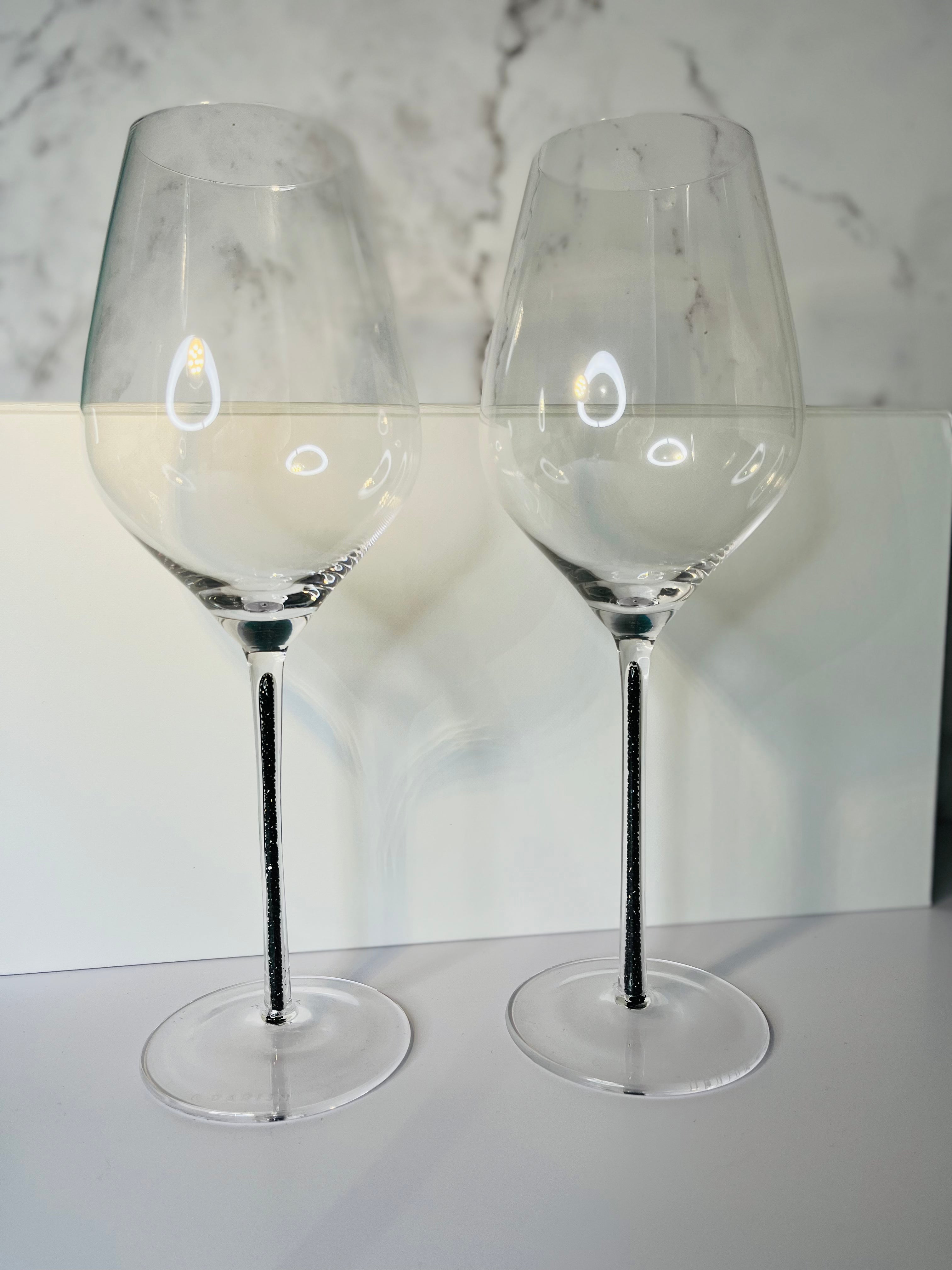 Black Onyx ~ Wine Glass