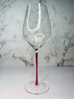 Load image into Gallery viewer, July ~ Wine Glass ~ Pink Ruby
