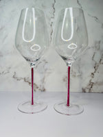 Load image into Gallery viewer, July ~ Wine Glass ~ Pink Ruby
