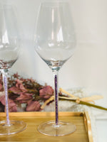 Load image into Gallery viewer, February ~ Wine Glass ~ Purple Amethyst
