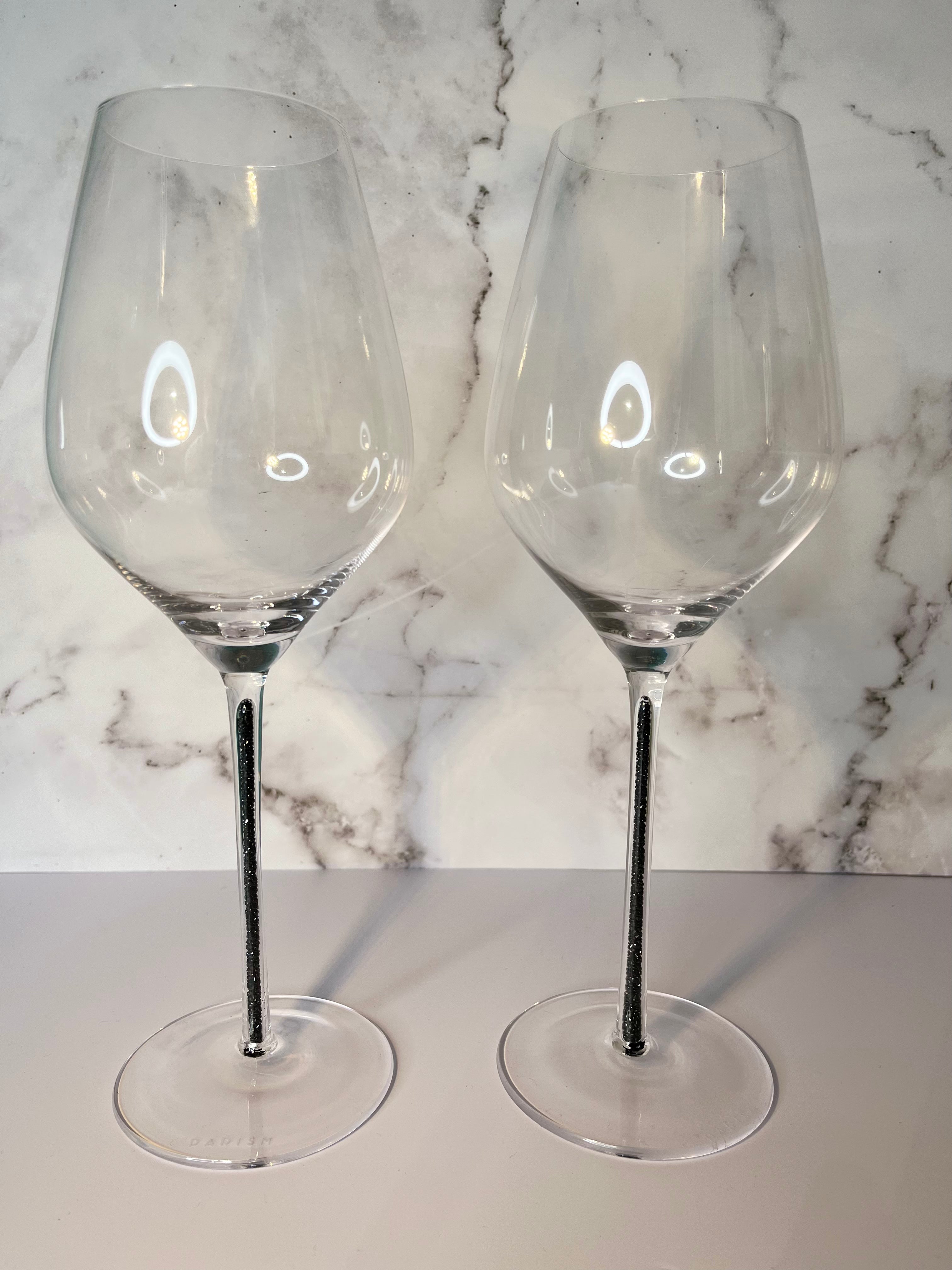 Black Onyx ~ Wine Glass