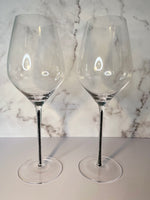 Load image into Gallery viewer, Black Onyx ~ Wine Glass
