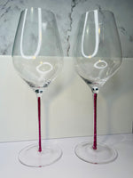 Load image into Gallery viewer, July ~ Wine Glass ~ Pink Ruby
