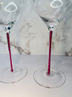 Load image into Gallery viewer, July ~ Wine Glass ~ Pink Ruby
