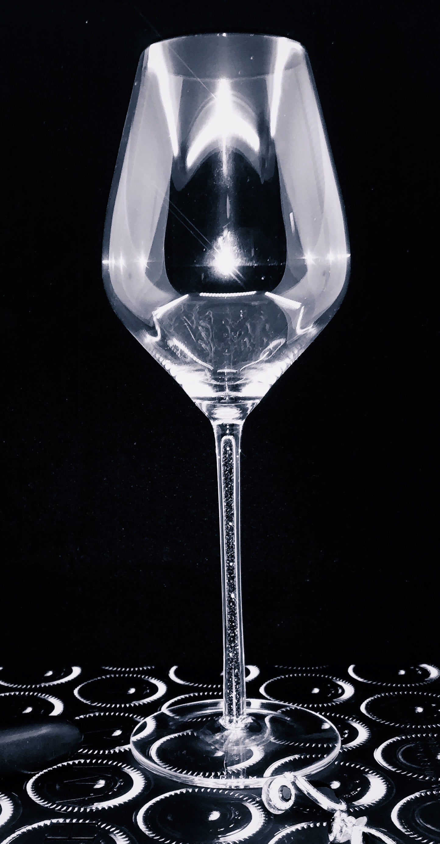 Black Onyx ~ Wine Glass